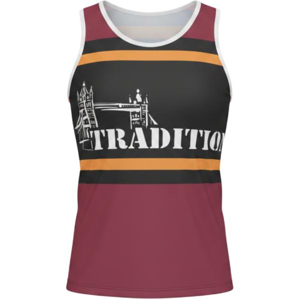 Burgundy Black Orange